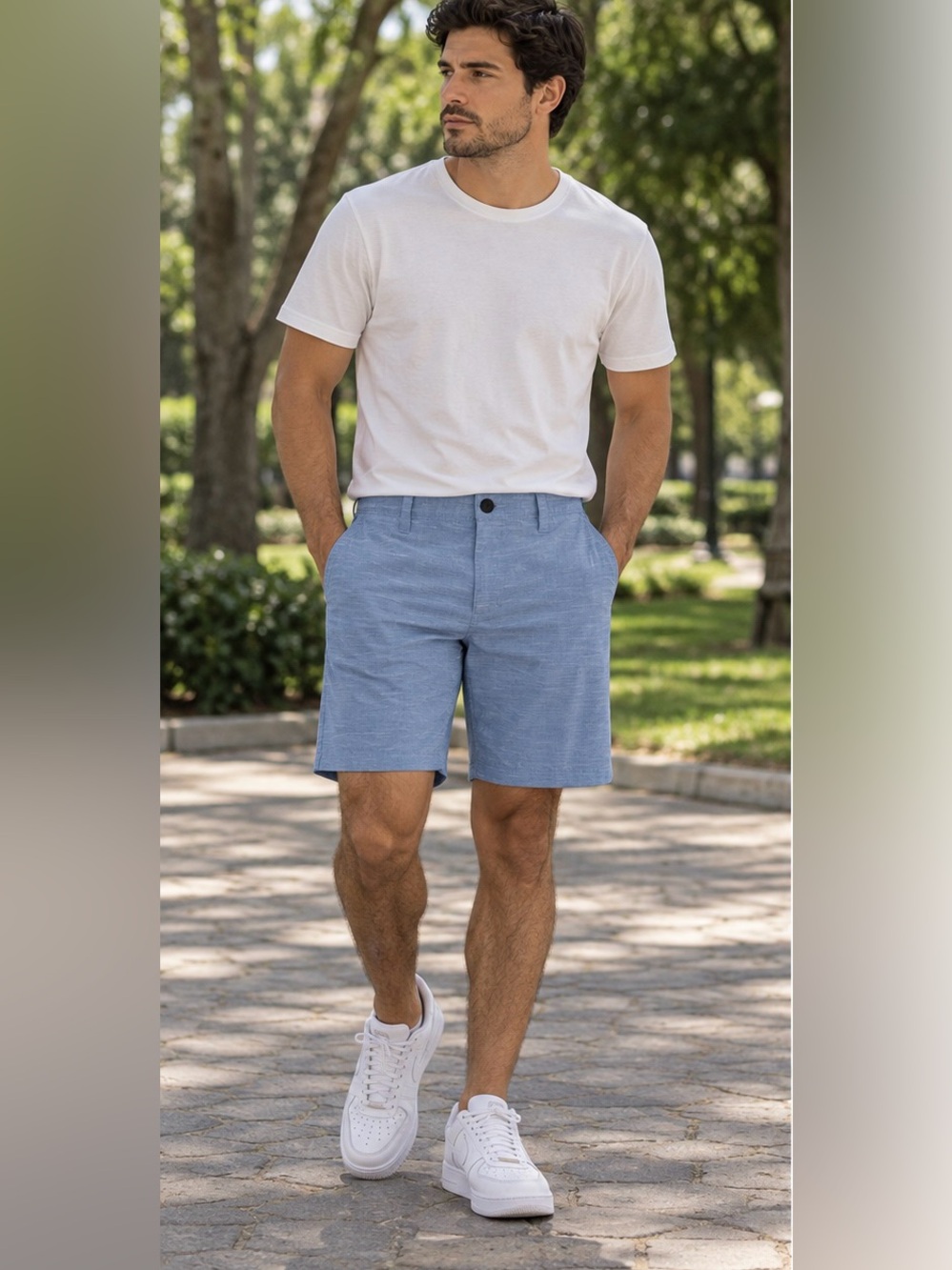 Hurley Phantom Men’s Shorts Size 32 Blue Performance Stretch Casual Golf Shorts